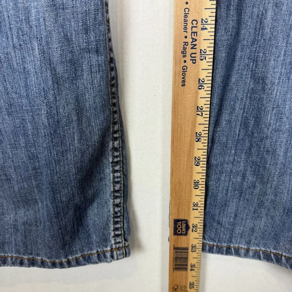 Levi's 505 Jeans Mens 38x32 Blue Denim Cotton Regular Fit Straight Leg Zip‎ Fly